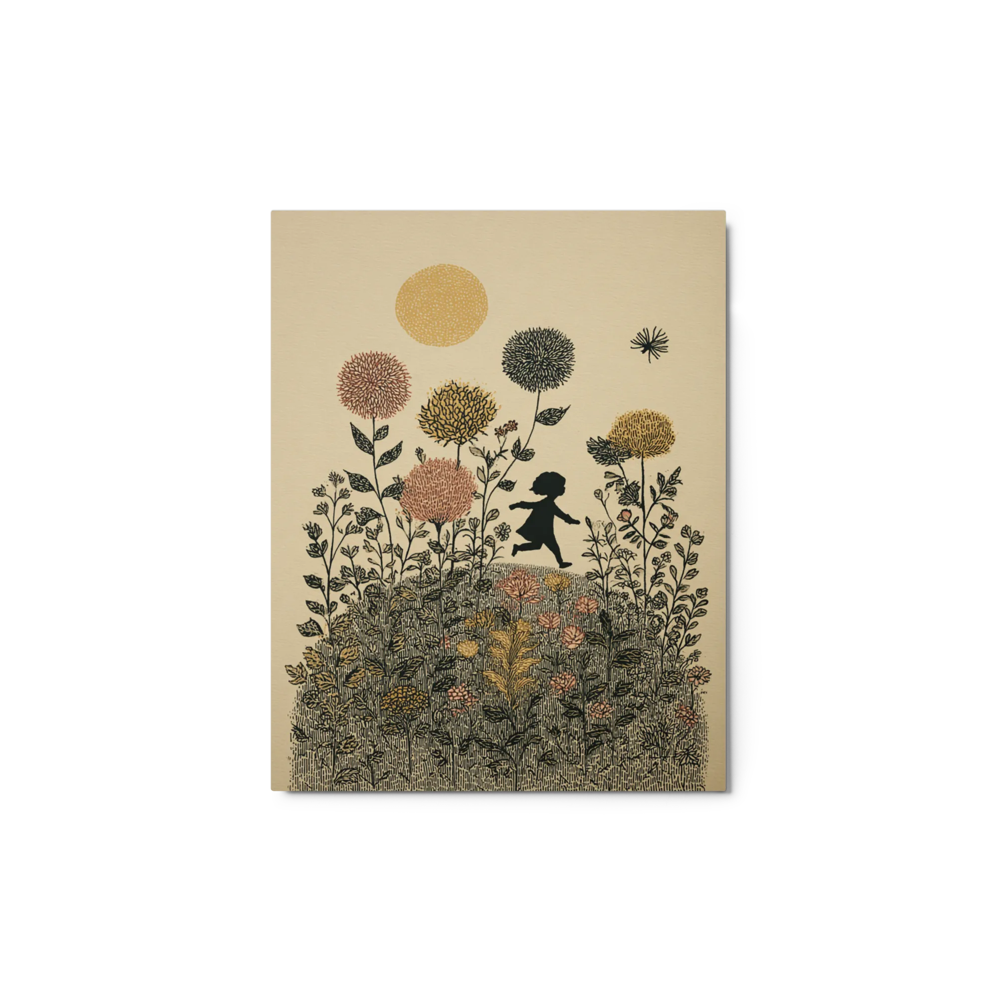Joyful Chase 
 Canvas with White Frame