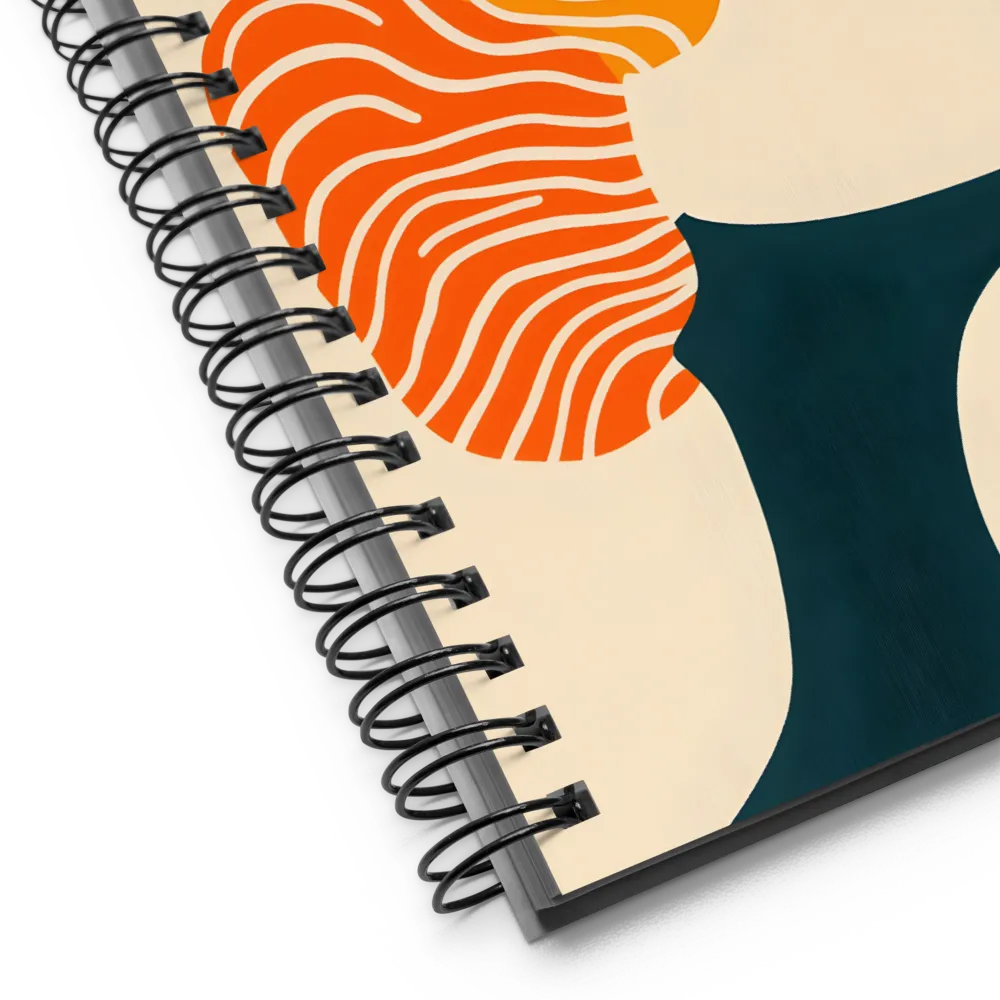 Abstract Waves Profile 
 Spiral Notebook | 140 pages
