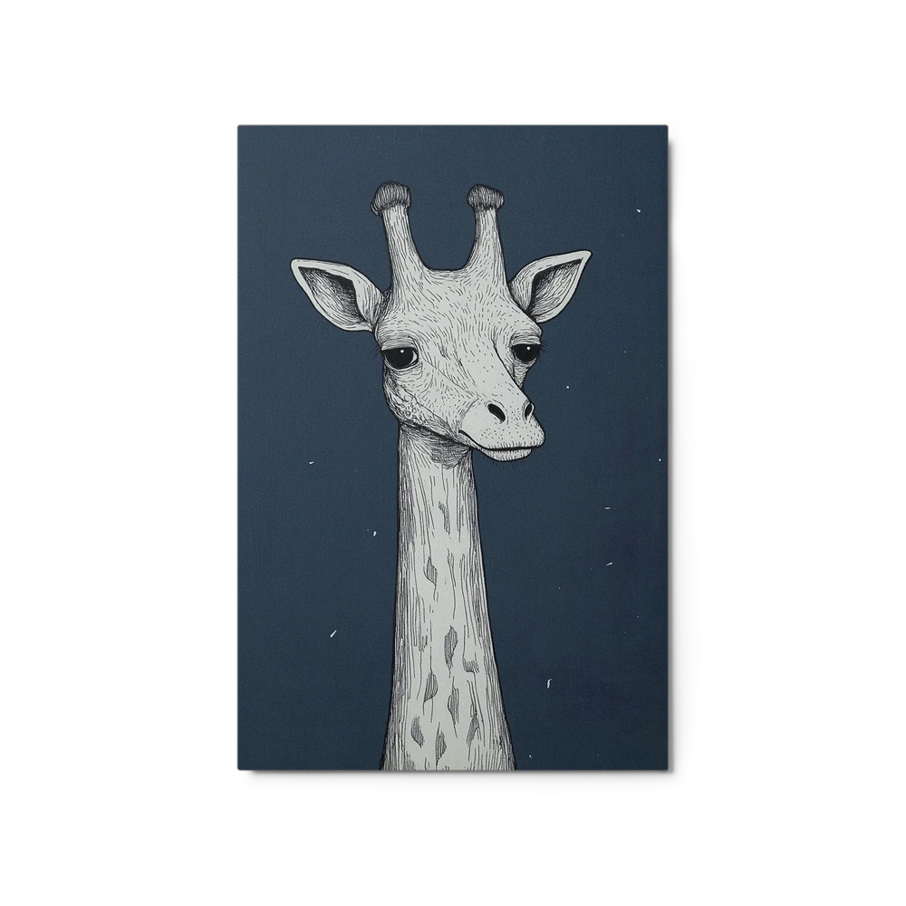 Ink-drawn Giraffe | Art Print
