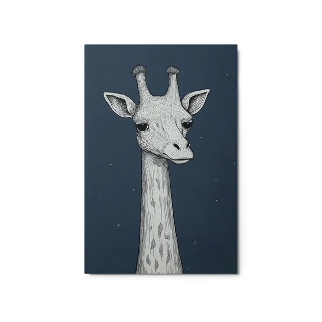 Ink-drawn Giraffe | Art Print