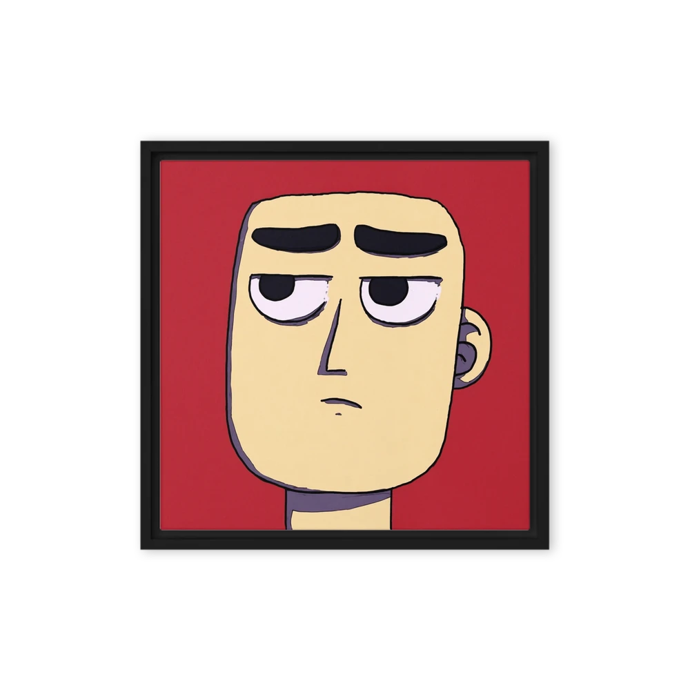 Bored Expression Portrait | Art Print