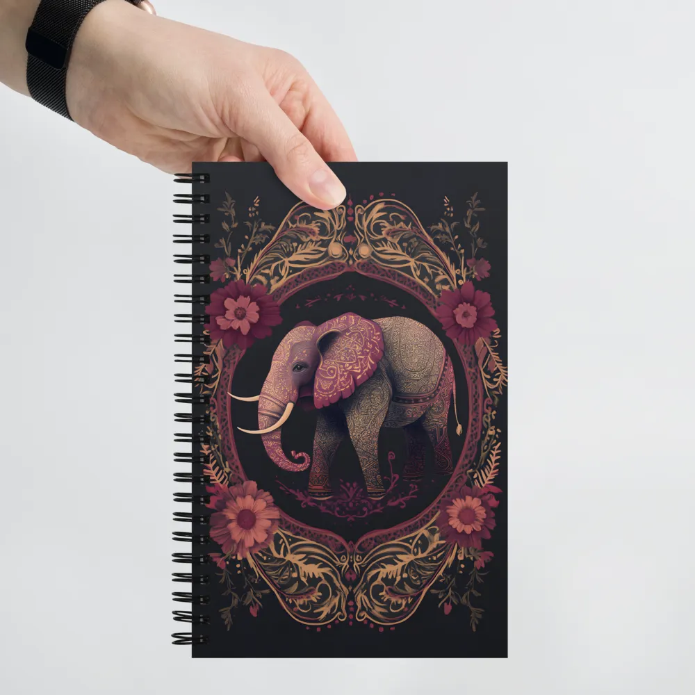 Gilded Elephant Majesty 
 Spiral Notebook | 140 pages