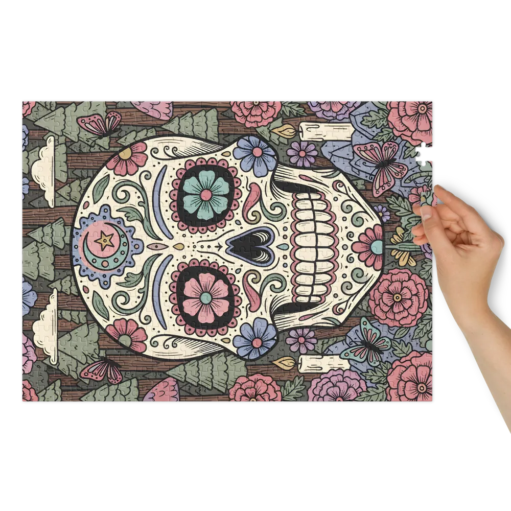 Sugar Skull in Bloom | Jigsaw Puzzles
