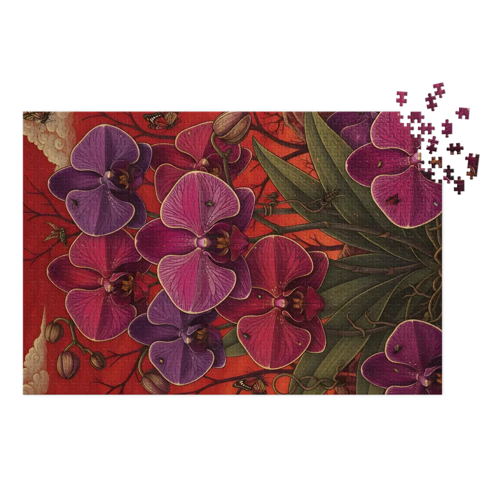 Crimson Orchids