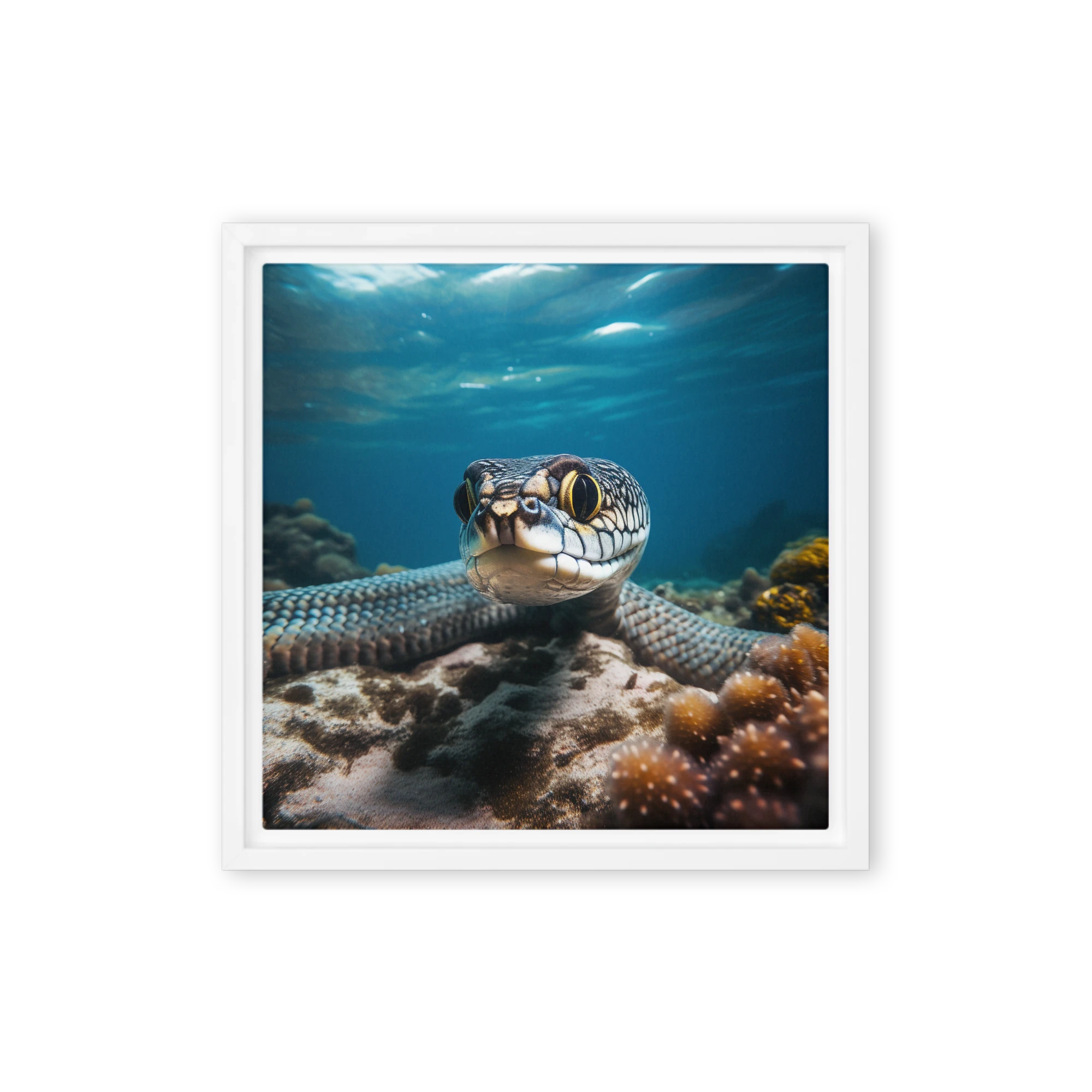 Serpentine Gaze Below | Art Print