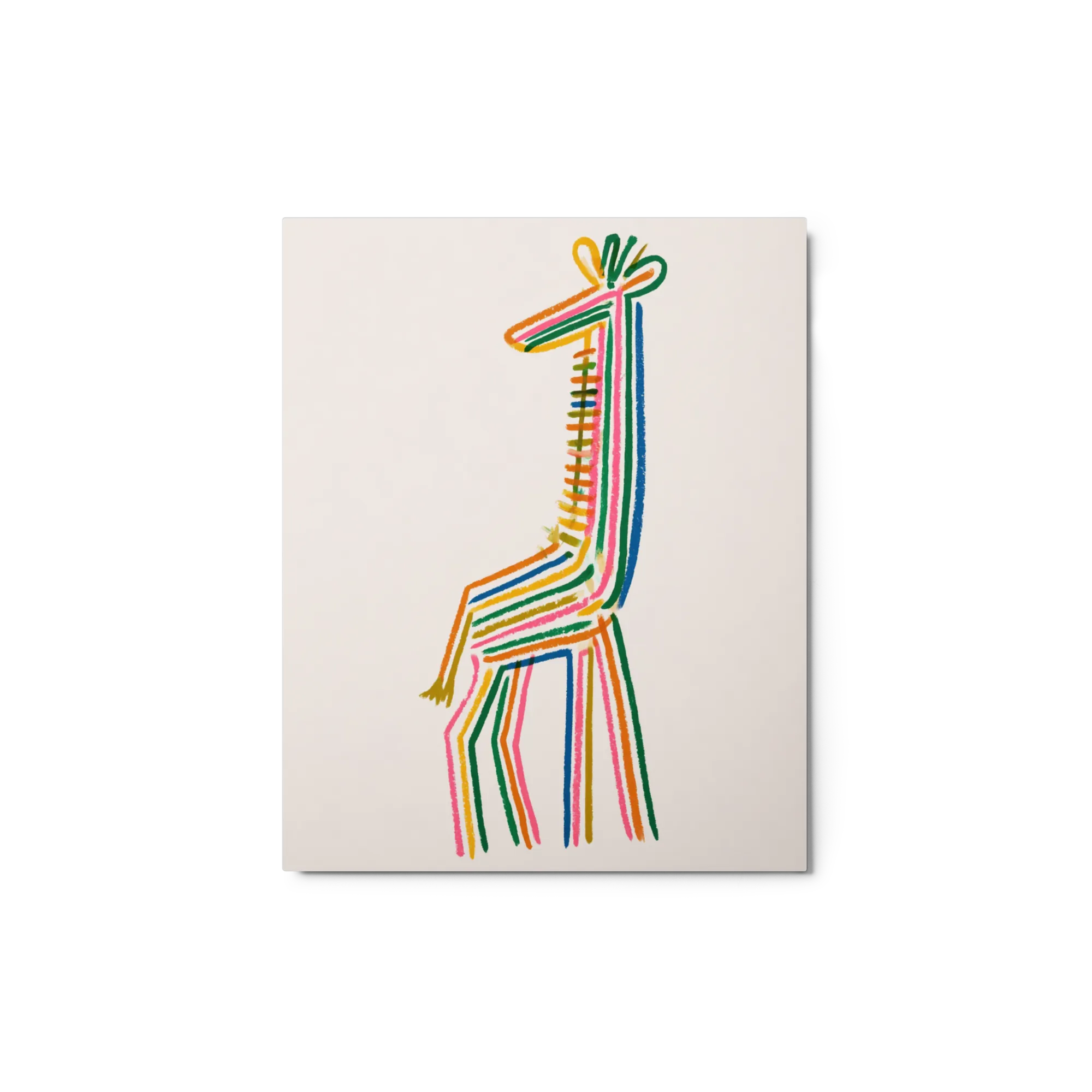 Kleurrijke Lijnen Giraffe