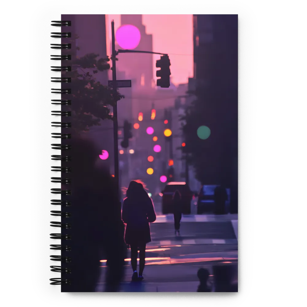 Ephemeral City Glow 
 Spiral Notebook | 140 pages
