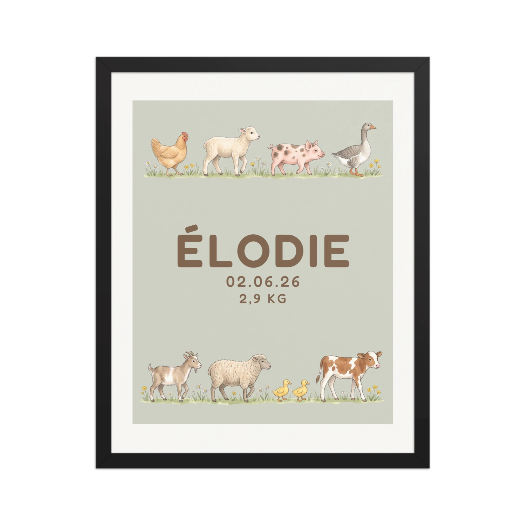 Farm Parade Nursery Name Art — example