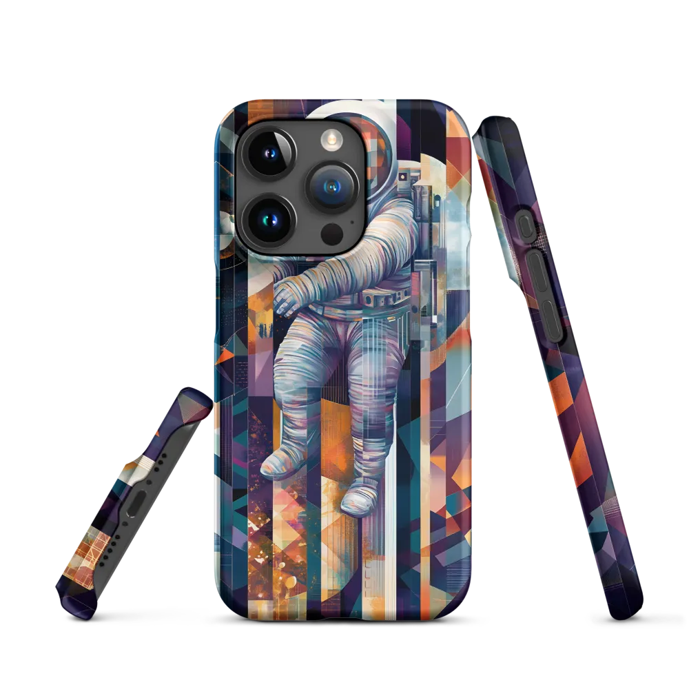 Geometric Astronaut in Space | Phone Case