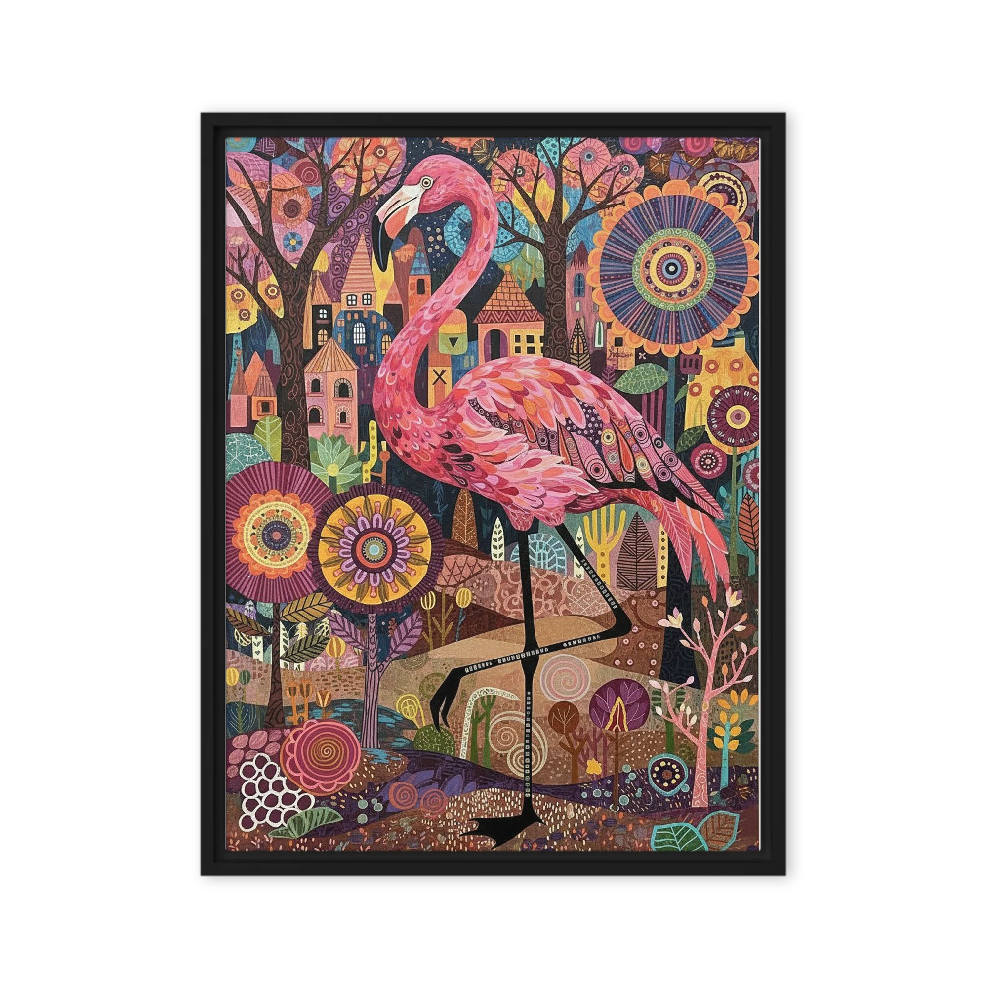Pink Flamingo Garden
