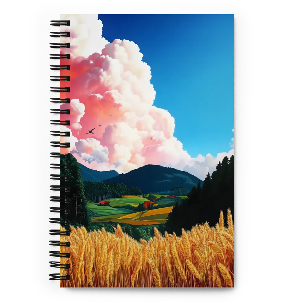 Golden Wheatfield Sunset 
 Spiral Notebook | 140 pages