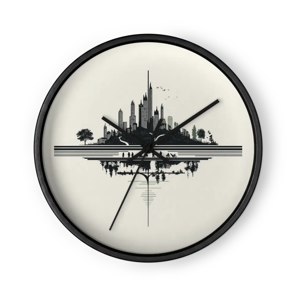 Urban Mirror | Wall Clock