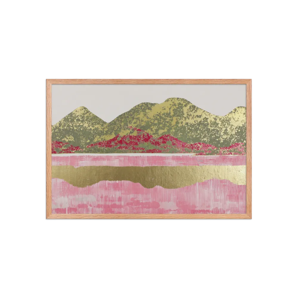 Dense Pointillism Over Distressed Gilding — Mineral pigments and leaf