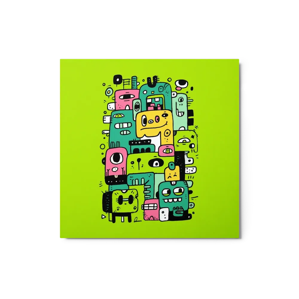 Stacked Monster Doodle | Art Print