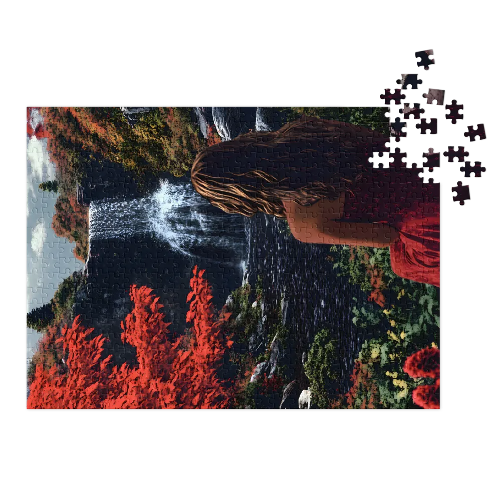 Autumn Waterfall Serenade