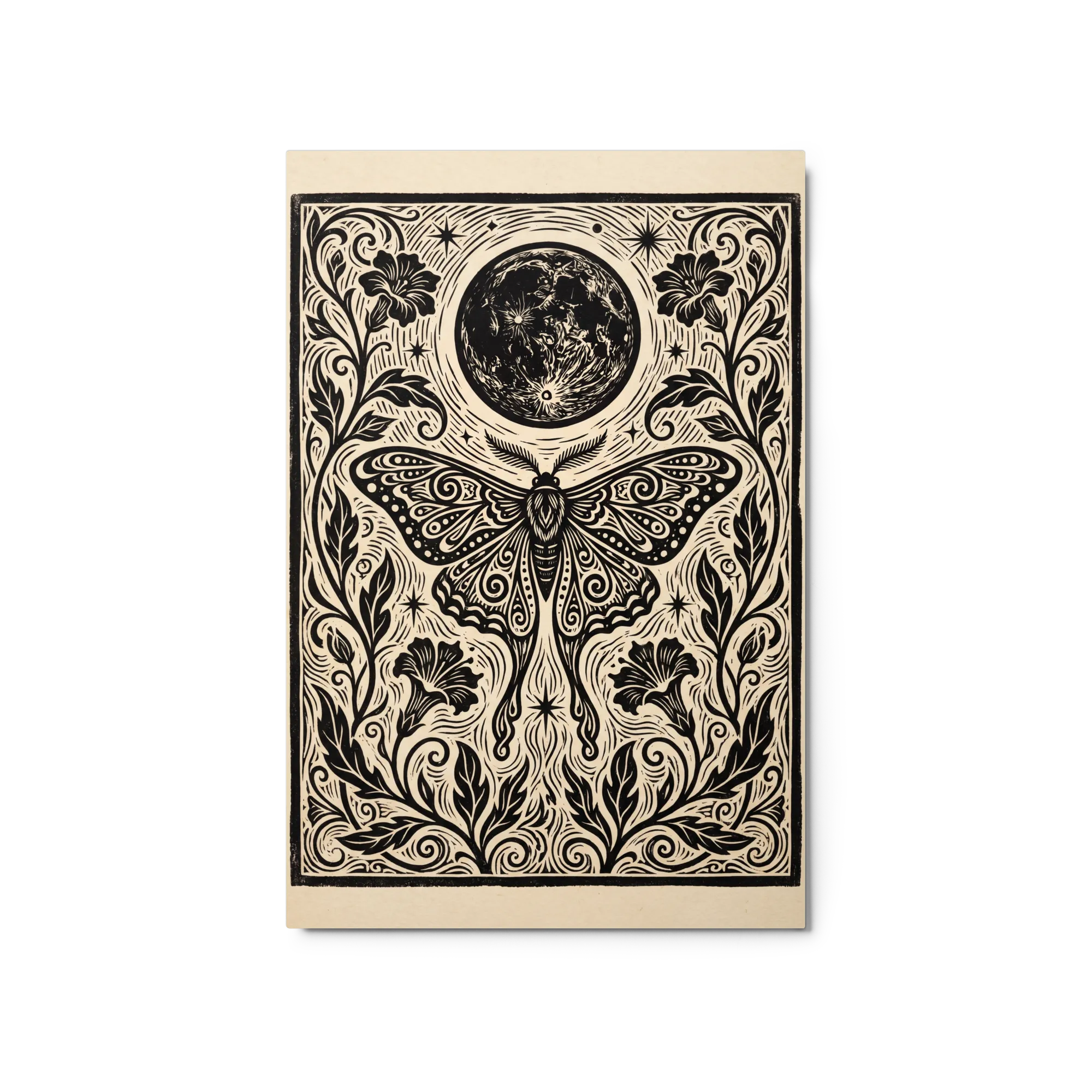 Lunar Moth Engraving