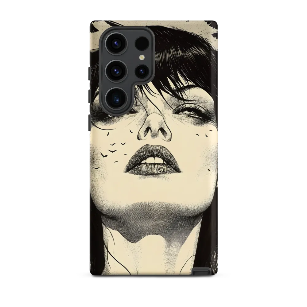 Portrait of a Woman with Birds | Phone Case