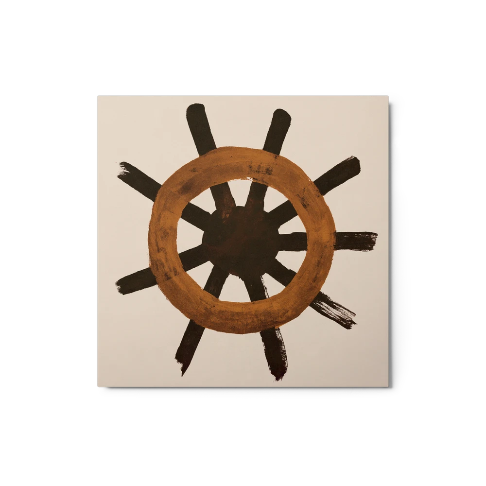 Nautical Helm Abstraction | Art Print