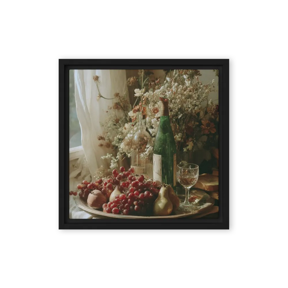 Window Light Still Life 
 Poster with Black Frame | 10″x 10″