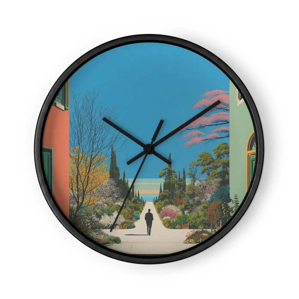 Path Through the Garden | Wall Clock