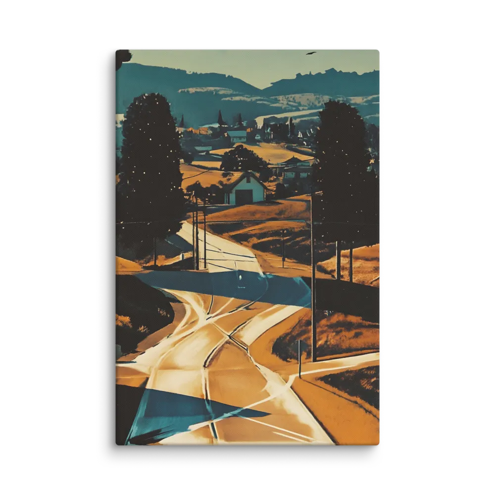 Rural Winding Road Landscape 
 Canvas | 40″x 60″