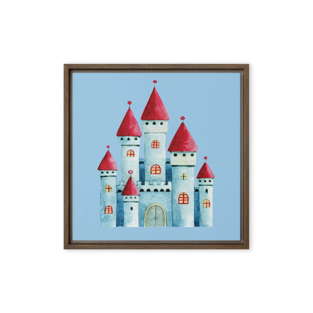 Fairytale Watercolor Castle | Art Print