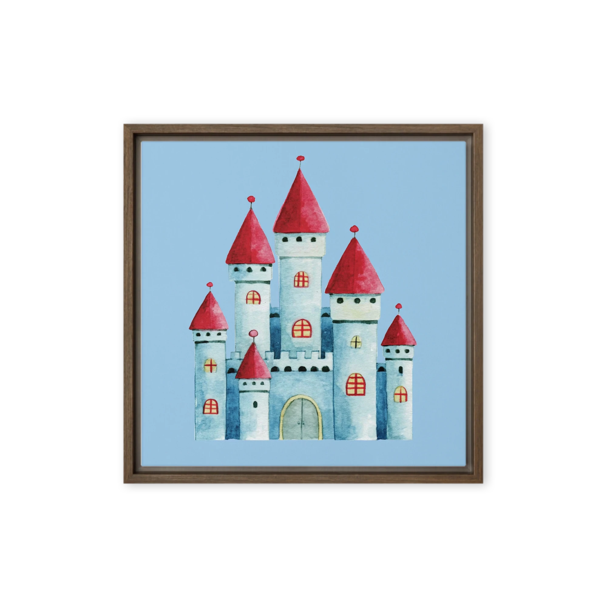 Fairytale Watercolor Castle