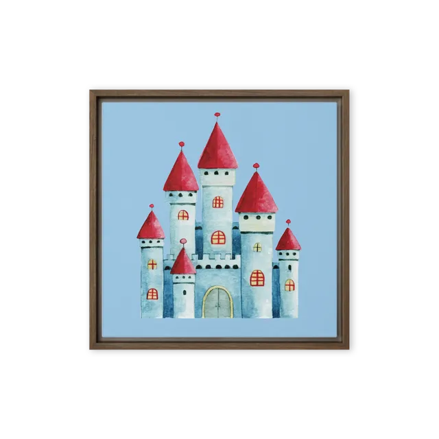 Fairytale Watercolor Castle | Art Print