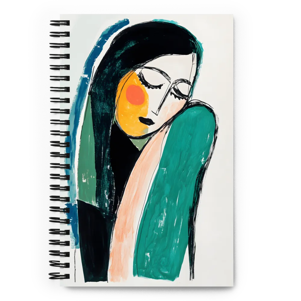 Expressive Abstract Woman 
 Spiral Notebook | 140 pages