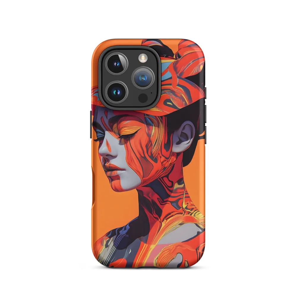 Abstract Fluid Female Portrait | Phone Case