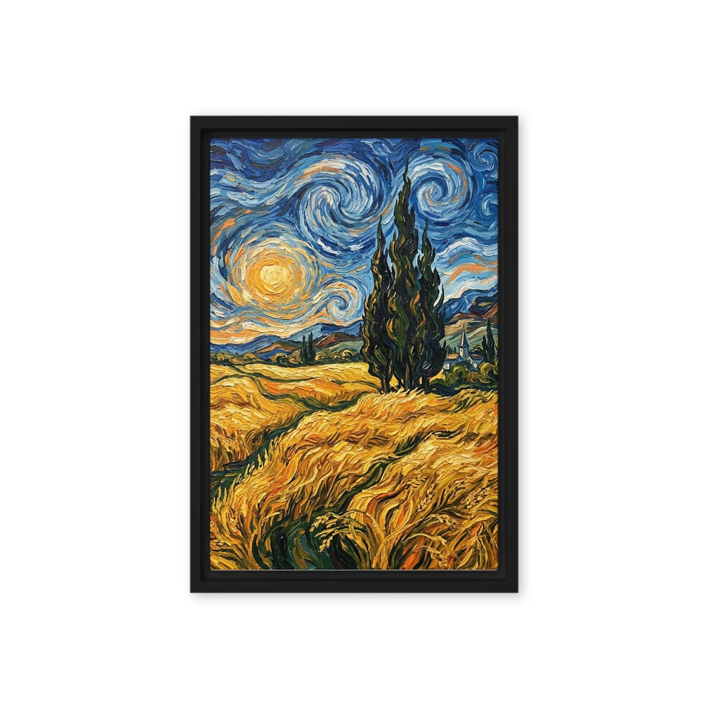 Cypress and Starry Field | Art Print
