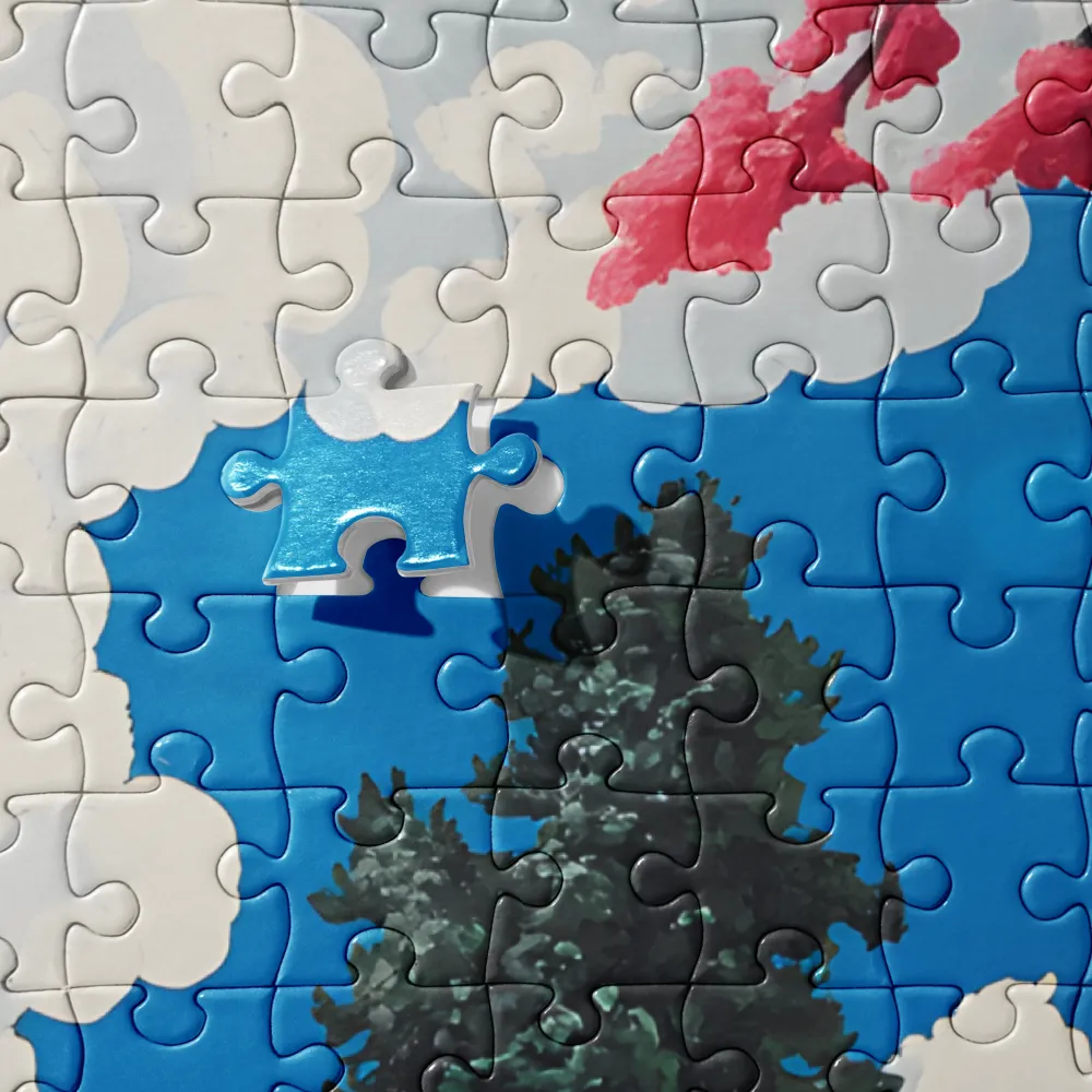 Vibrant Impasto Landscape 
 Jigsaw Puzzle