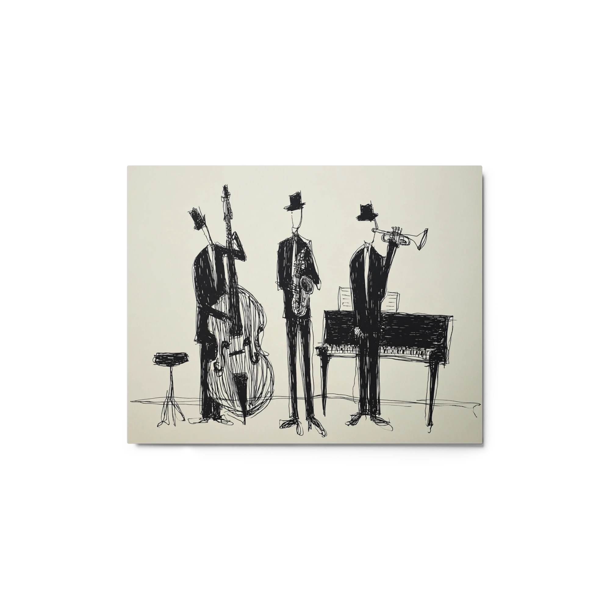 Jazz Trio Line Art