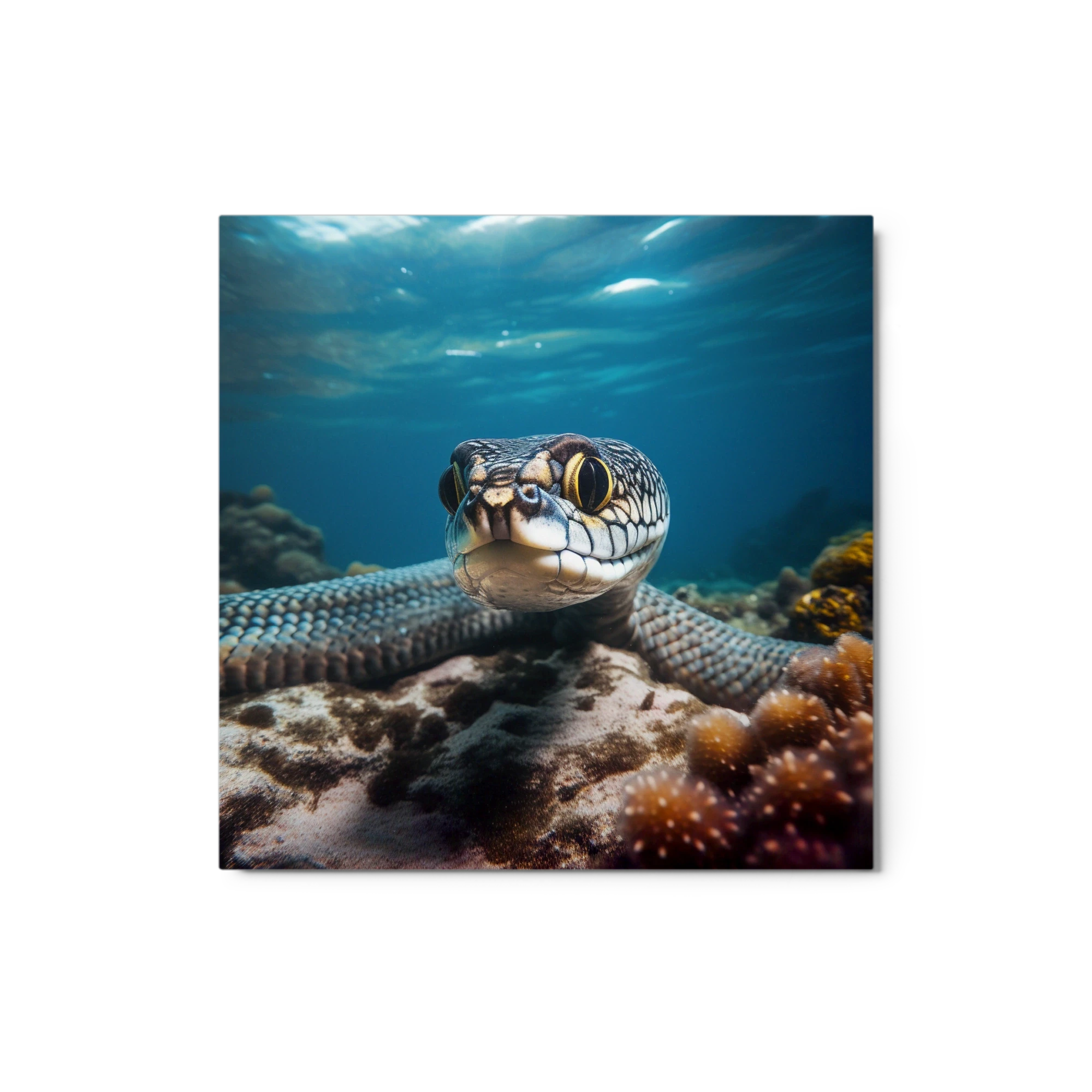 Underwater Snake Close-Up