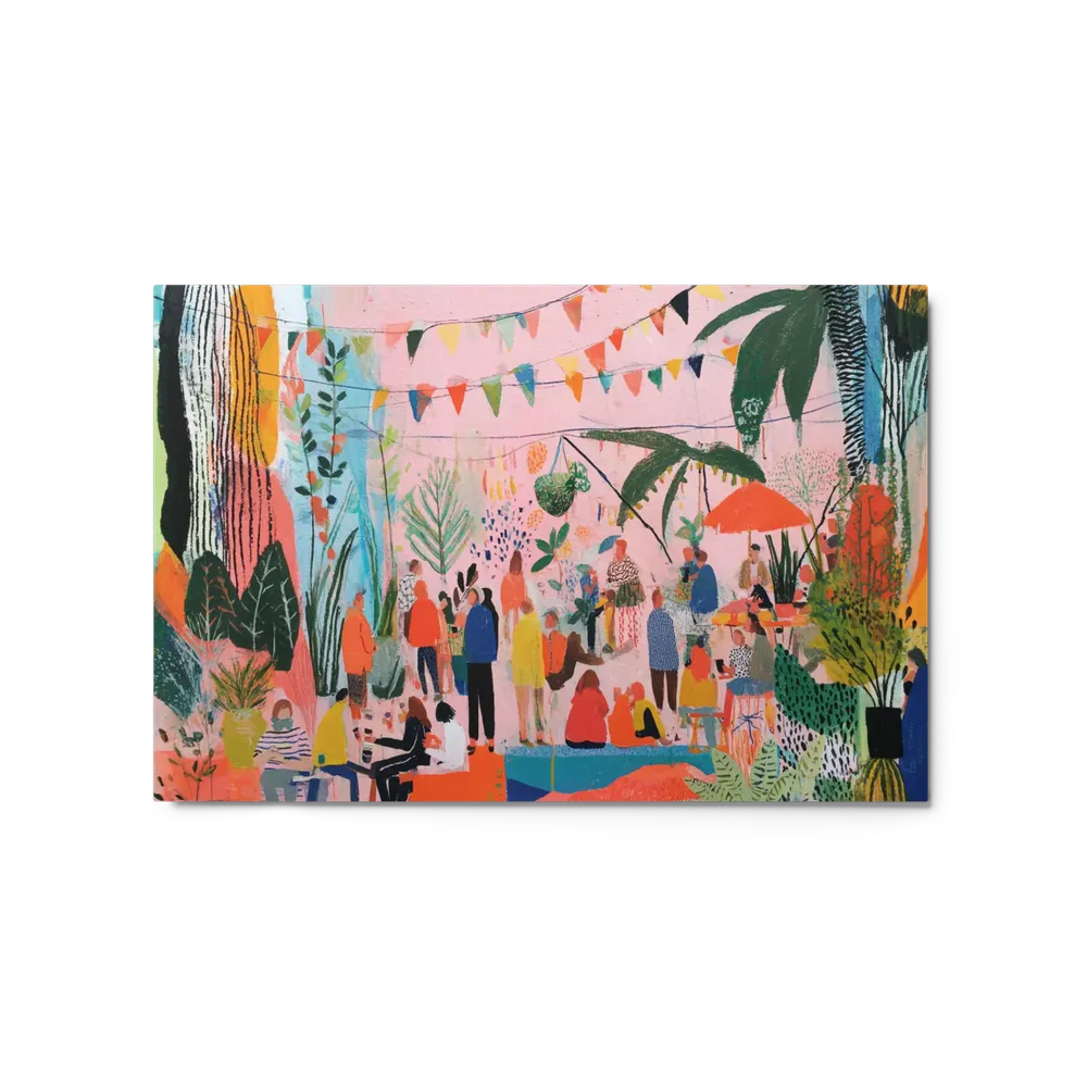 Lively Garden Gathering | Art Print