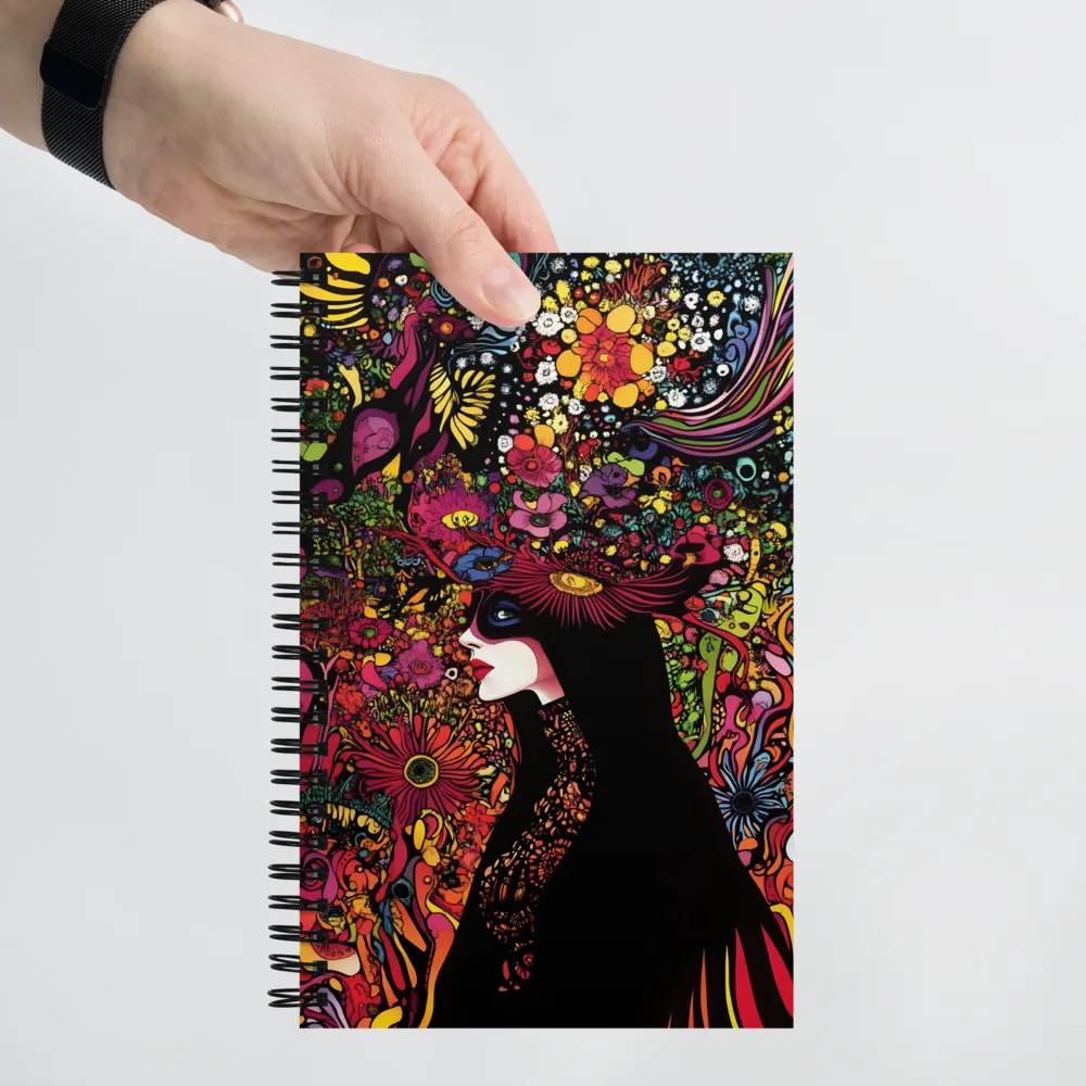 Psychedelic Bloom 
 Spiral Notebook | 140 pages