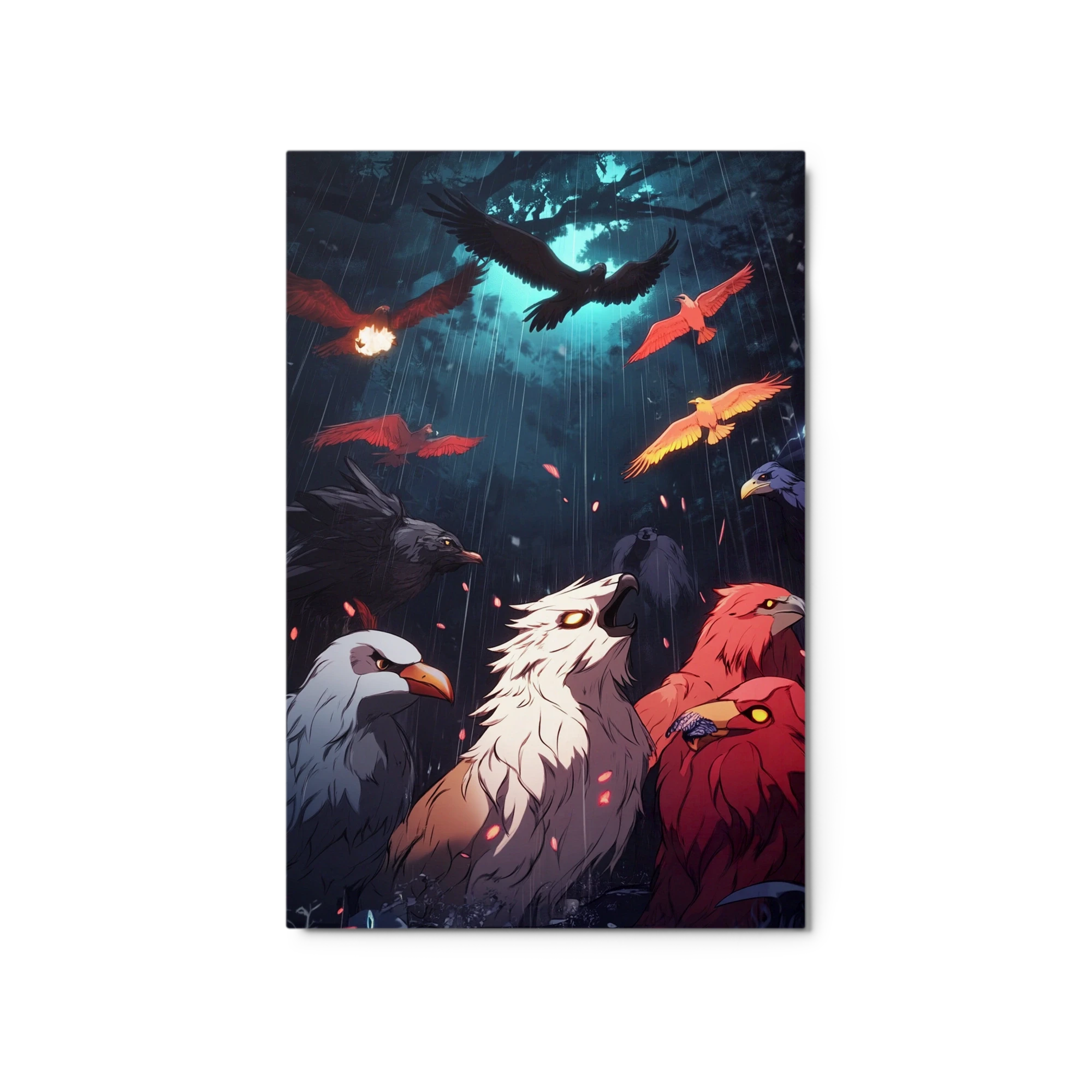 Mystical Birds in a Forest