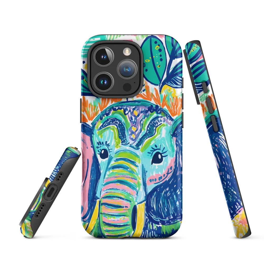 Colorful Elephant Drawing