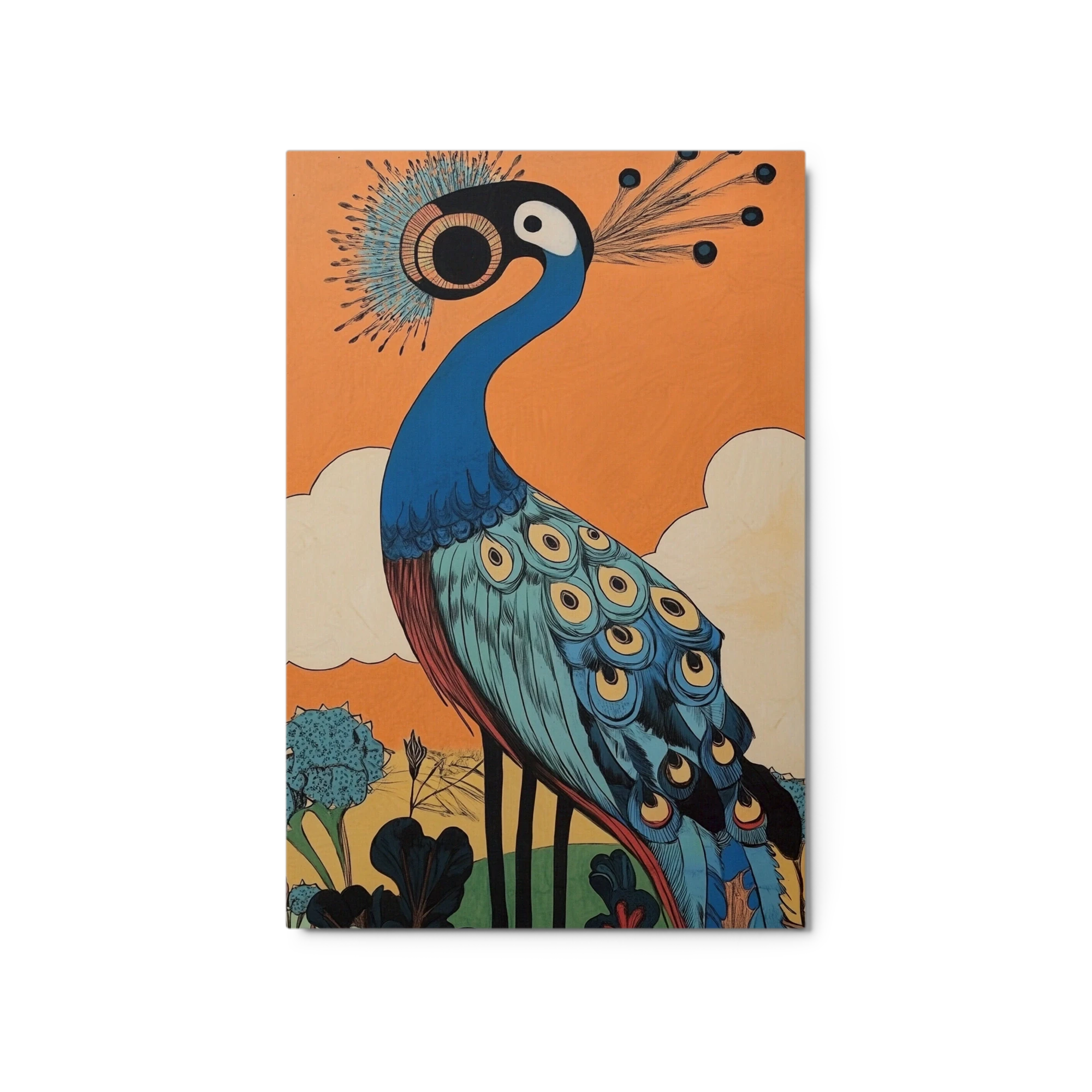 Art Nouveau Peacock Illustration