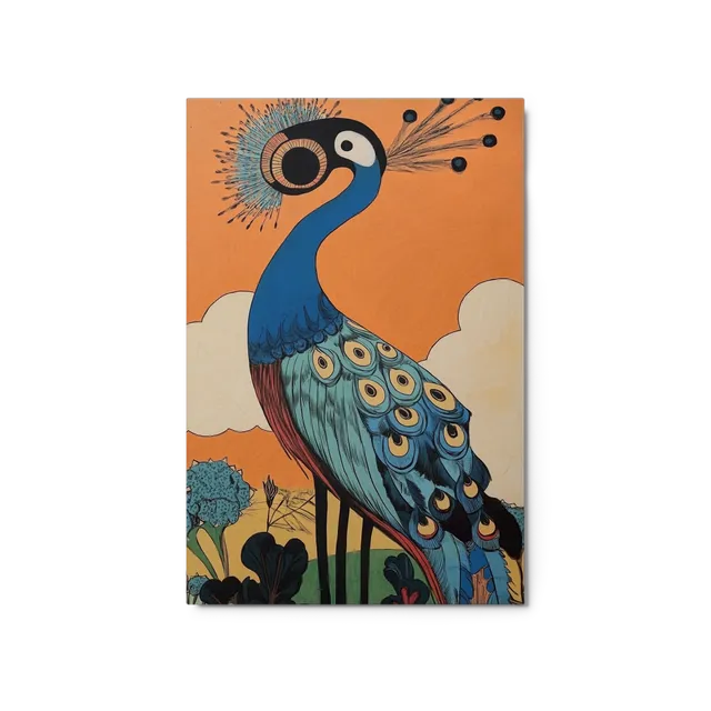 Art Nouveau Peacock Illustration | Art Print