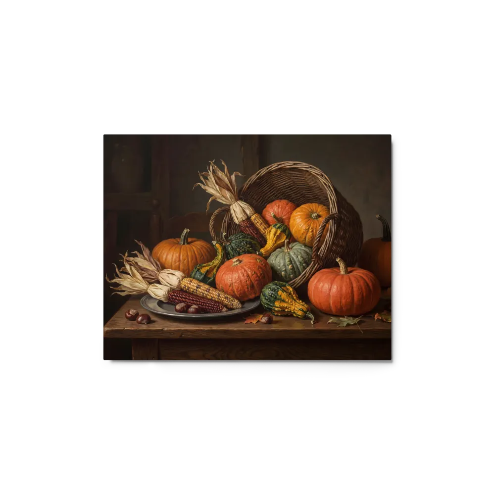 Abundant Harvest 
 Poster with Red oak Frame | 12″x 16″