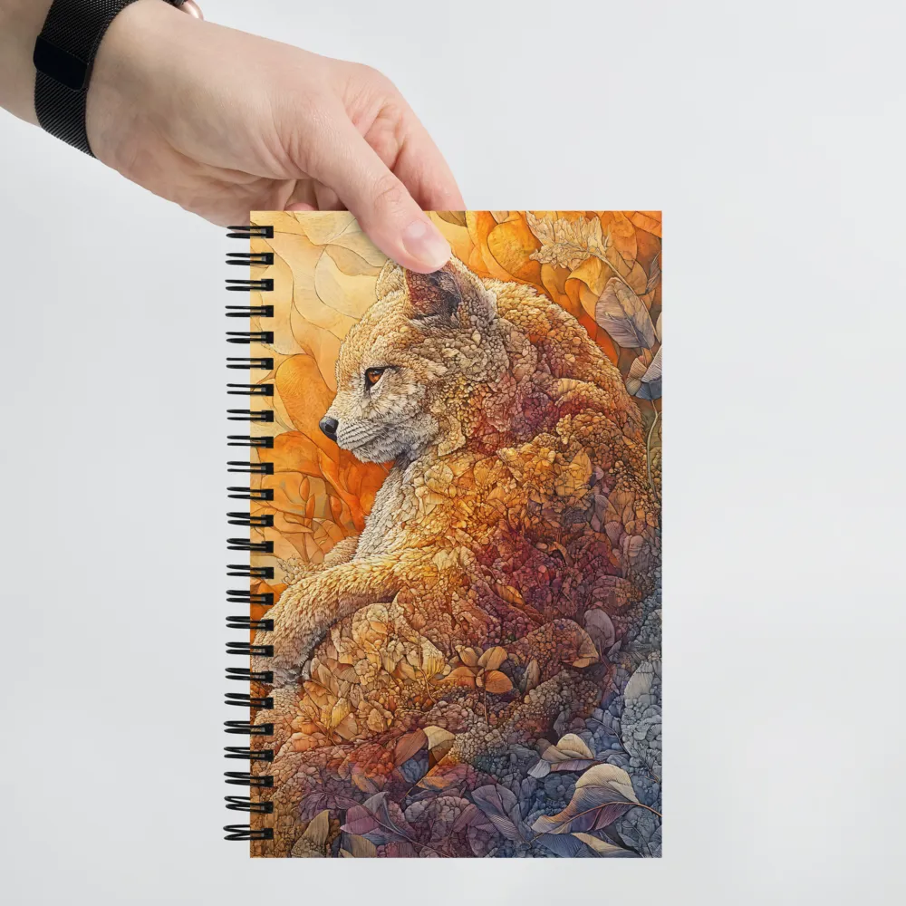 Organic Fox Mosaic 
 Spiral Notebook | 140 pages