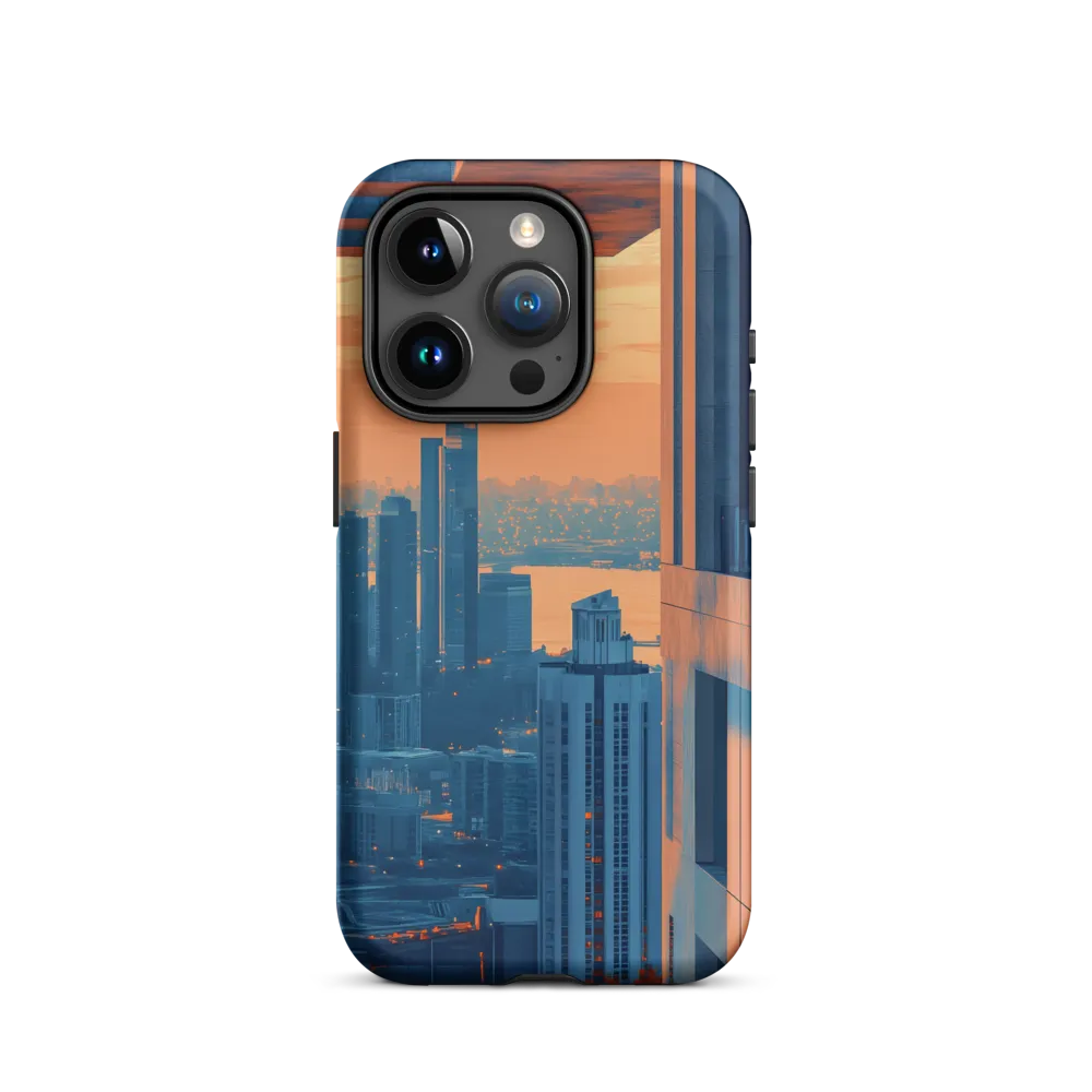 Vibrant Cityscape at Sunset | Phone Case