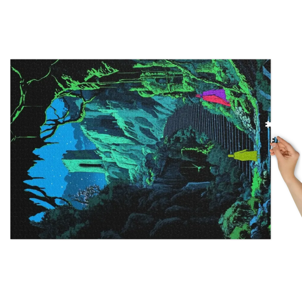 Jornada ao Castelo Neon 
 Puzzle em caixa de metal