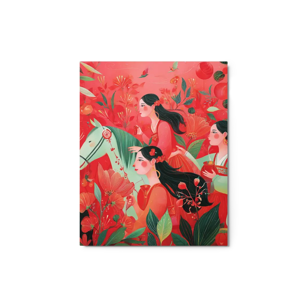 Journey Through Crimson Blooms