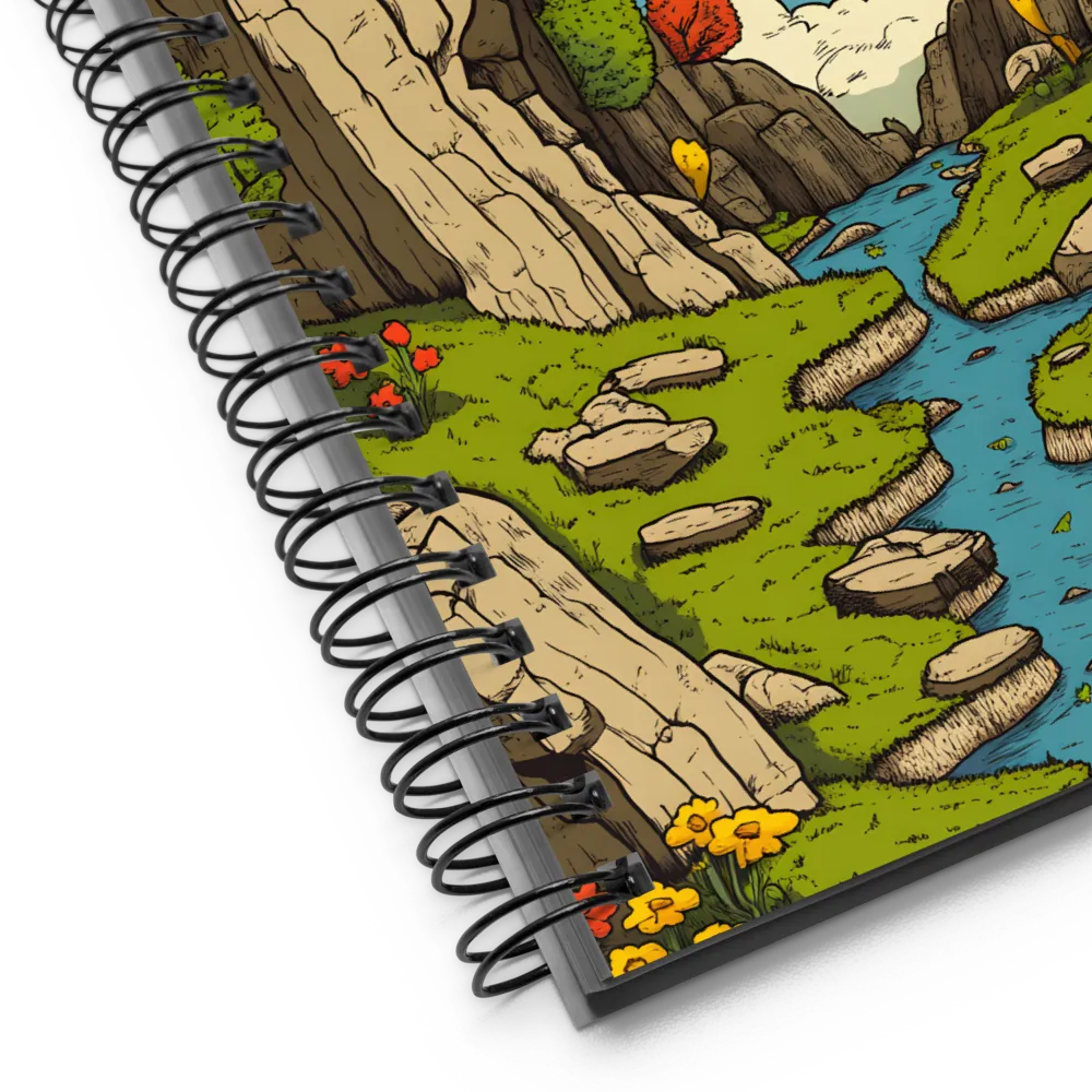 Whimsical Serenity: A Canyon Landscape