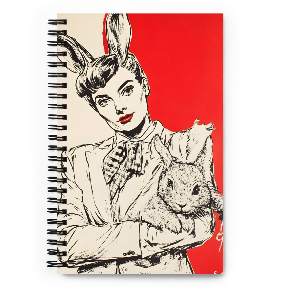 Bunny Girl Portrait 
 Spiral Notebook | 140 pages