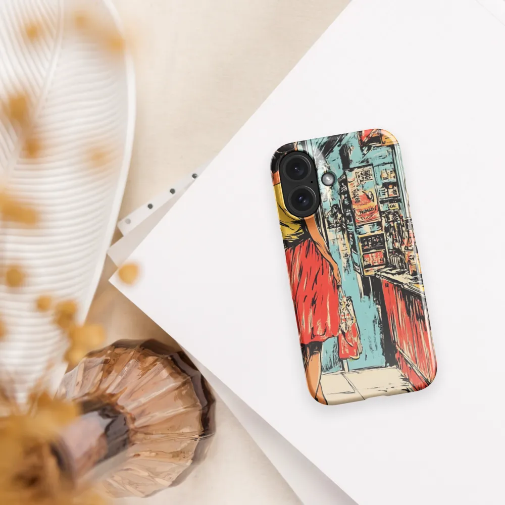 Retro Storefront Scene 
 iPhone 14 Pro | Tough Case