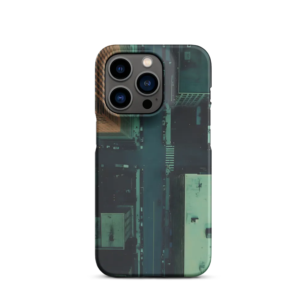 Aerial Cityscape Intersection | Phone Case