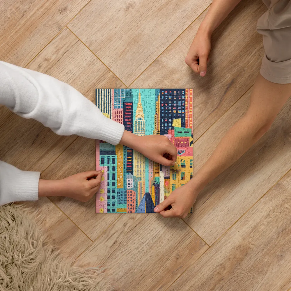 Vibrant Urban Canvas 
 Jigsaw Puzzle in Tin Box